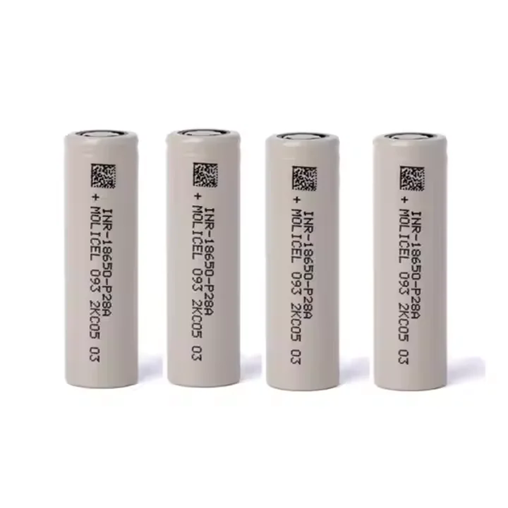 Brand New Molicel Lithium Batteries P28A 3.6V 18650 2800mAh  35A Discharge for Electric Motorcycle E-Bike Power Tool