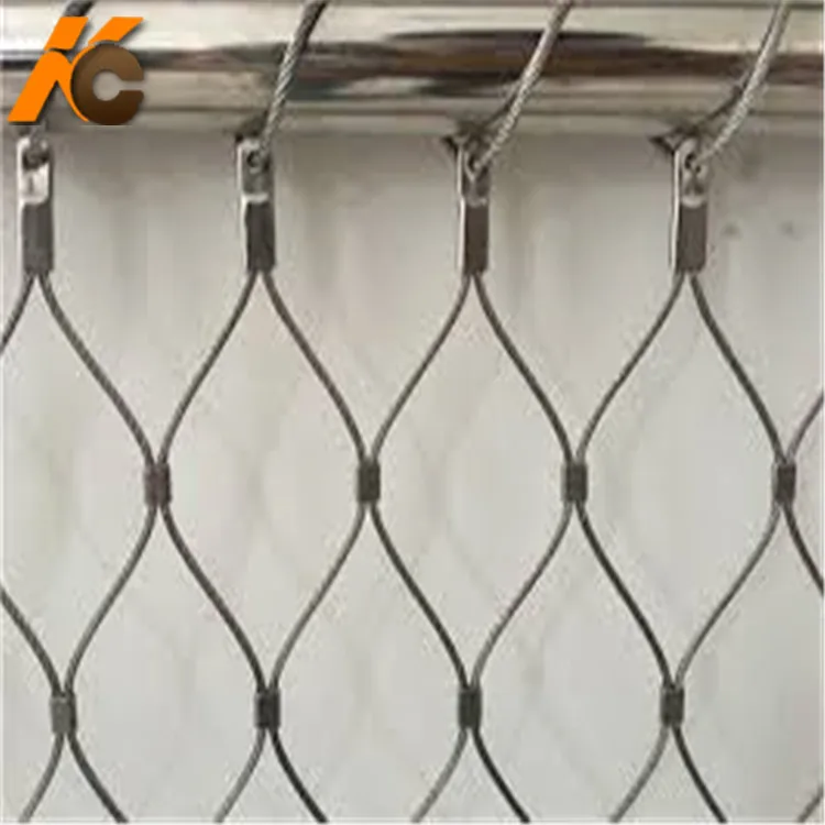 Kangchen   stainless steel cable mesh  Balcony railing Steel Net  /staircase railing protecting Mesh