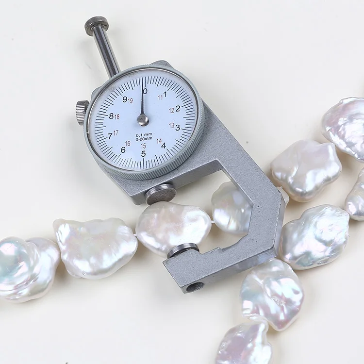 15x25mm large big size natural baroque fresh water pearl strand