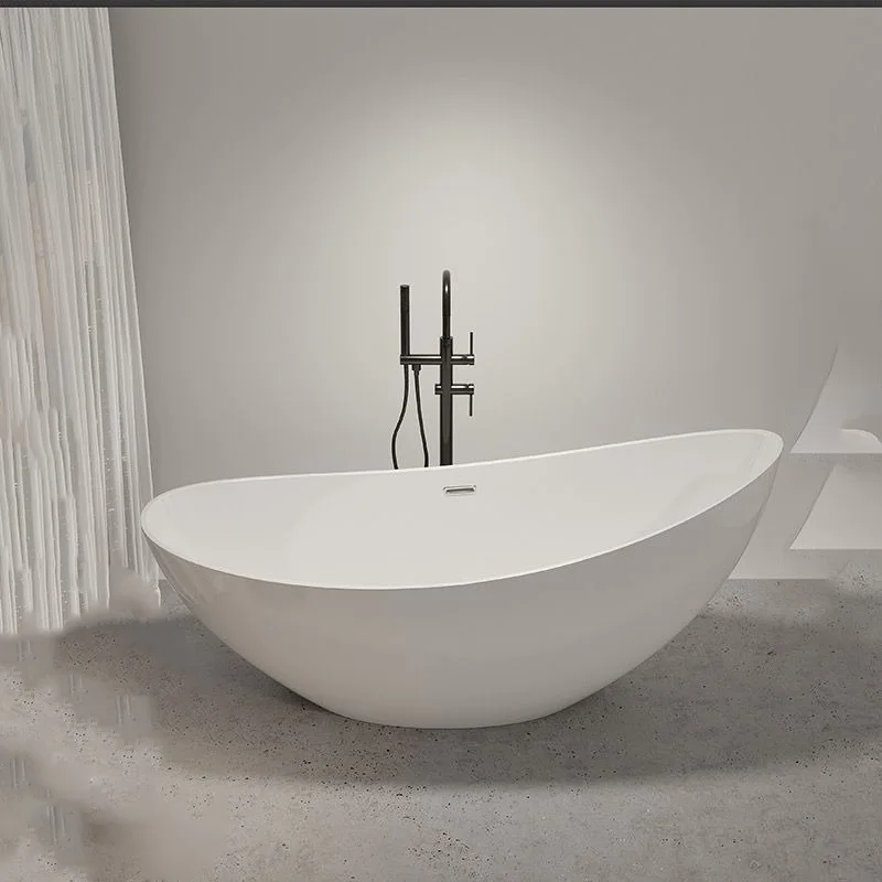 Integrated Bath Tub Seamless Adult Bathtub Moon-shaped Freestanding Home Nordic Hotels and B&bs Acrylic Massage Modern Sunrise