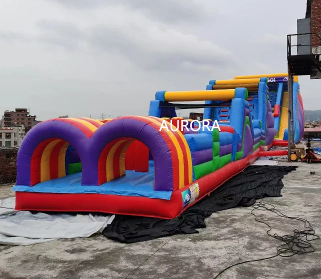 Commercial Kids Jumping bouncer inflatable slide castle with obstacle combo