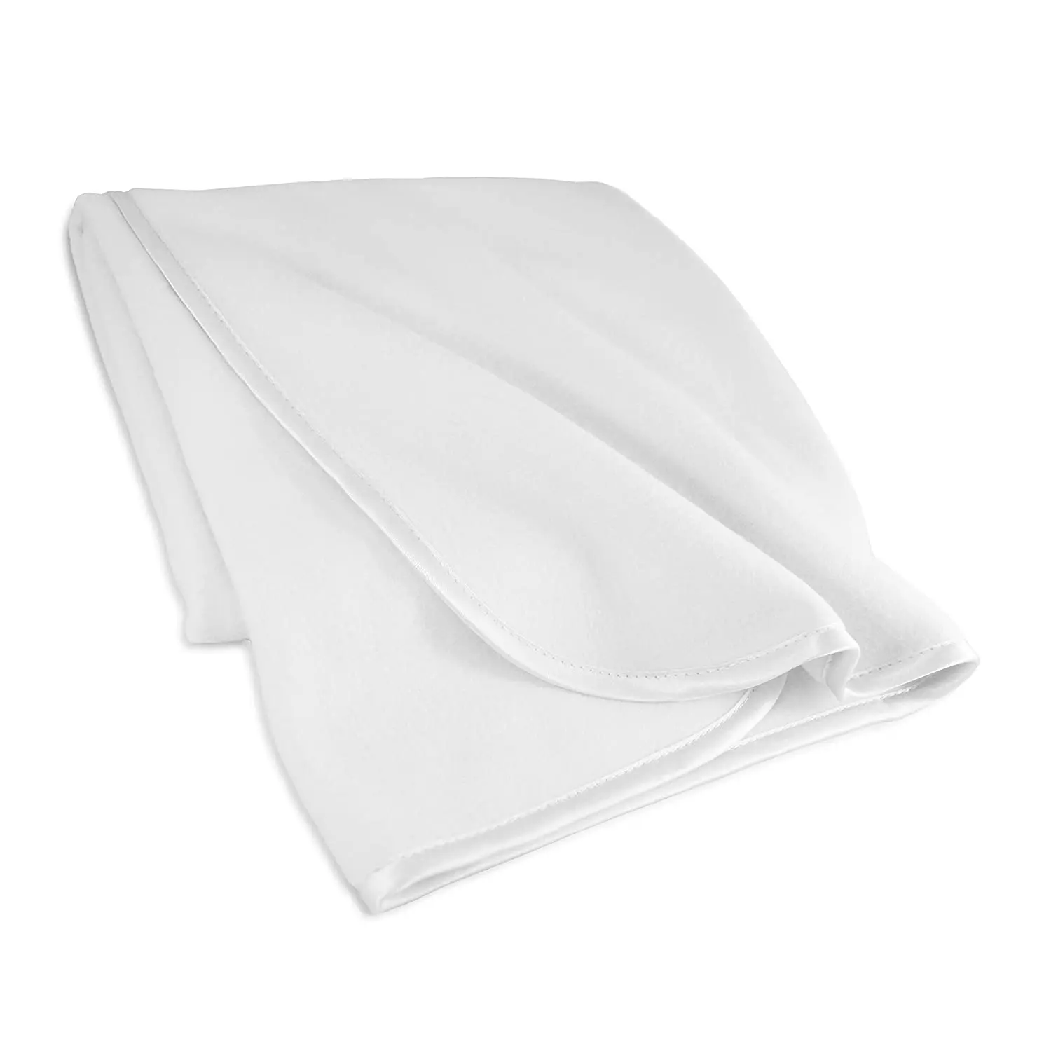 Micro velvet comfortable swaddle baby warm fleece blanket with satin trim