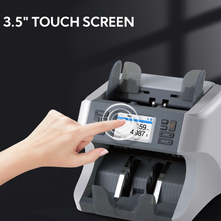 HT-3200 Cash Value Mixed Currency Counter Mini Banknote Mutil-function Bills Binding Machine Currencies