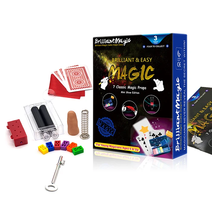 BrilliantMagic Kids Magic Set with 7 Classic Magic Props for Teens Magic Performance Props Party Toys for Kid
