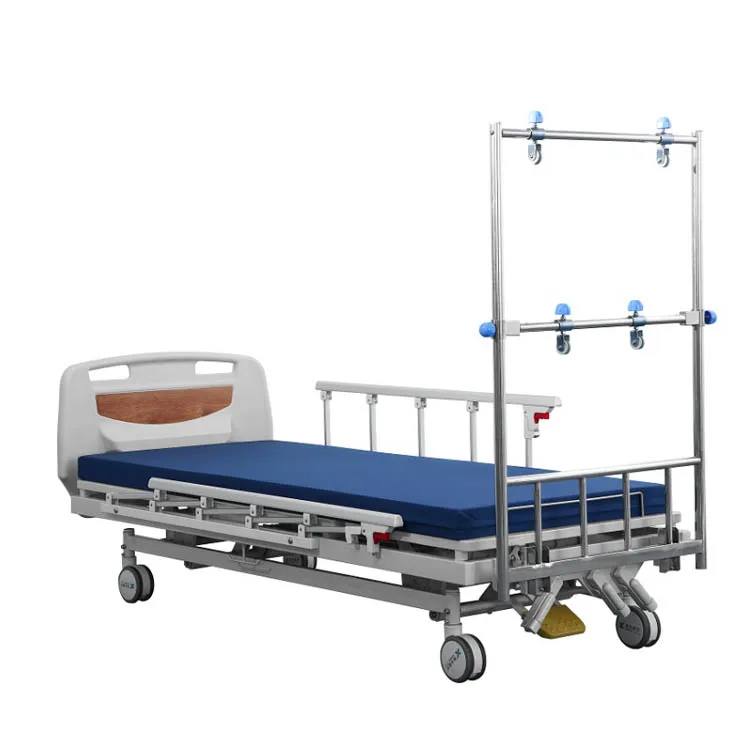 Hospital Furniture Medical Orthopaedics Traction Frame Bed For Patients 3 Function Manual Medical Bed
