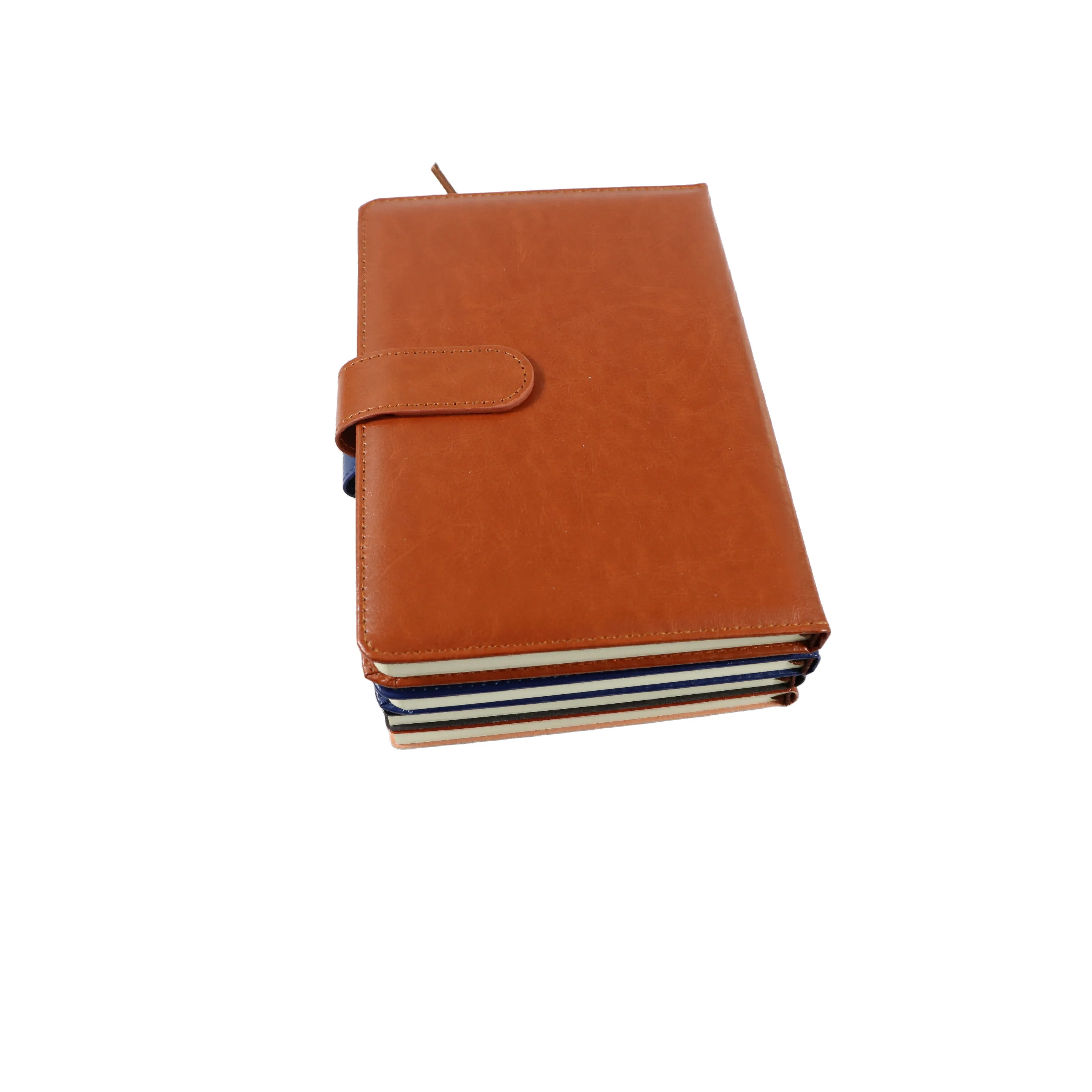 A5 Journal Agendas Notebook with Pen 2024 Custom Logo Pu Leather Gift Paper Material Notepad Spiral Notebook Leather Portfolio