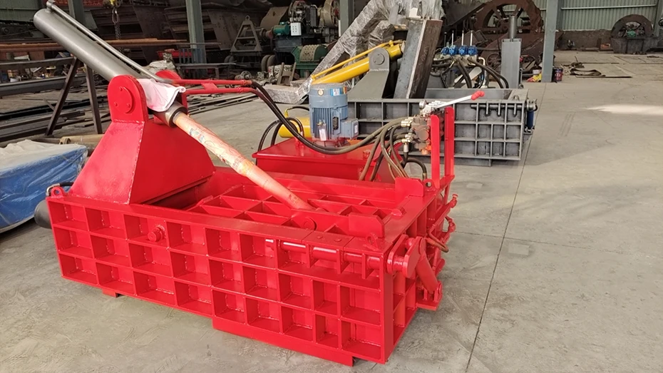 2024 Best Selling vertical baler machine textile baler machine card board compactor scrap metal crushing and briquetting machine