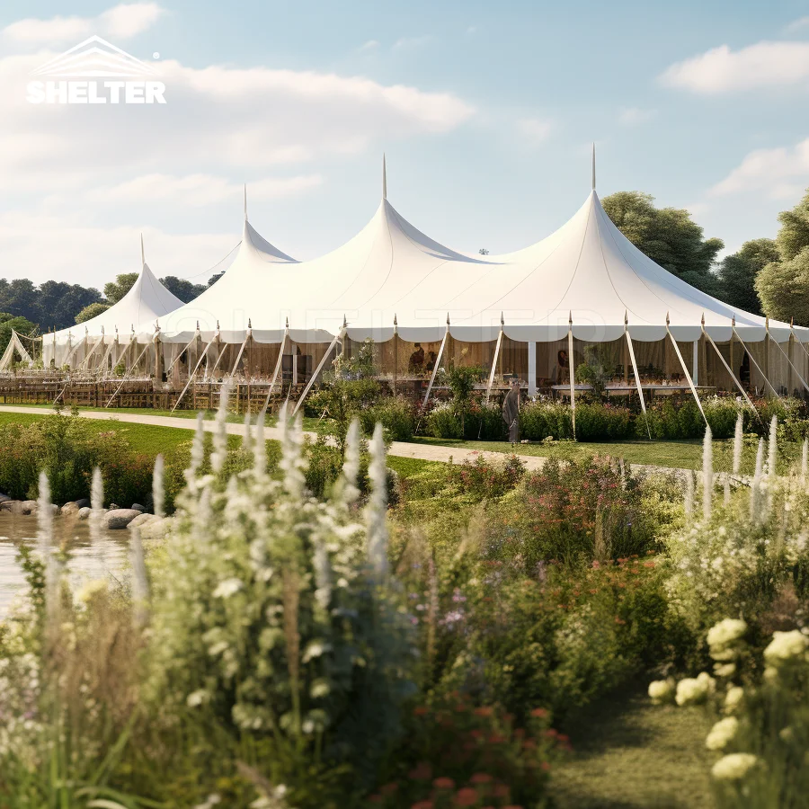 Canopy Marquee Tent For Events Sale Party Wedding 500 People Outdoor Event High Peak Pole Tent Tents For Party 40x20