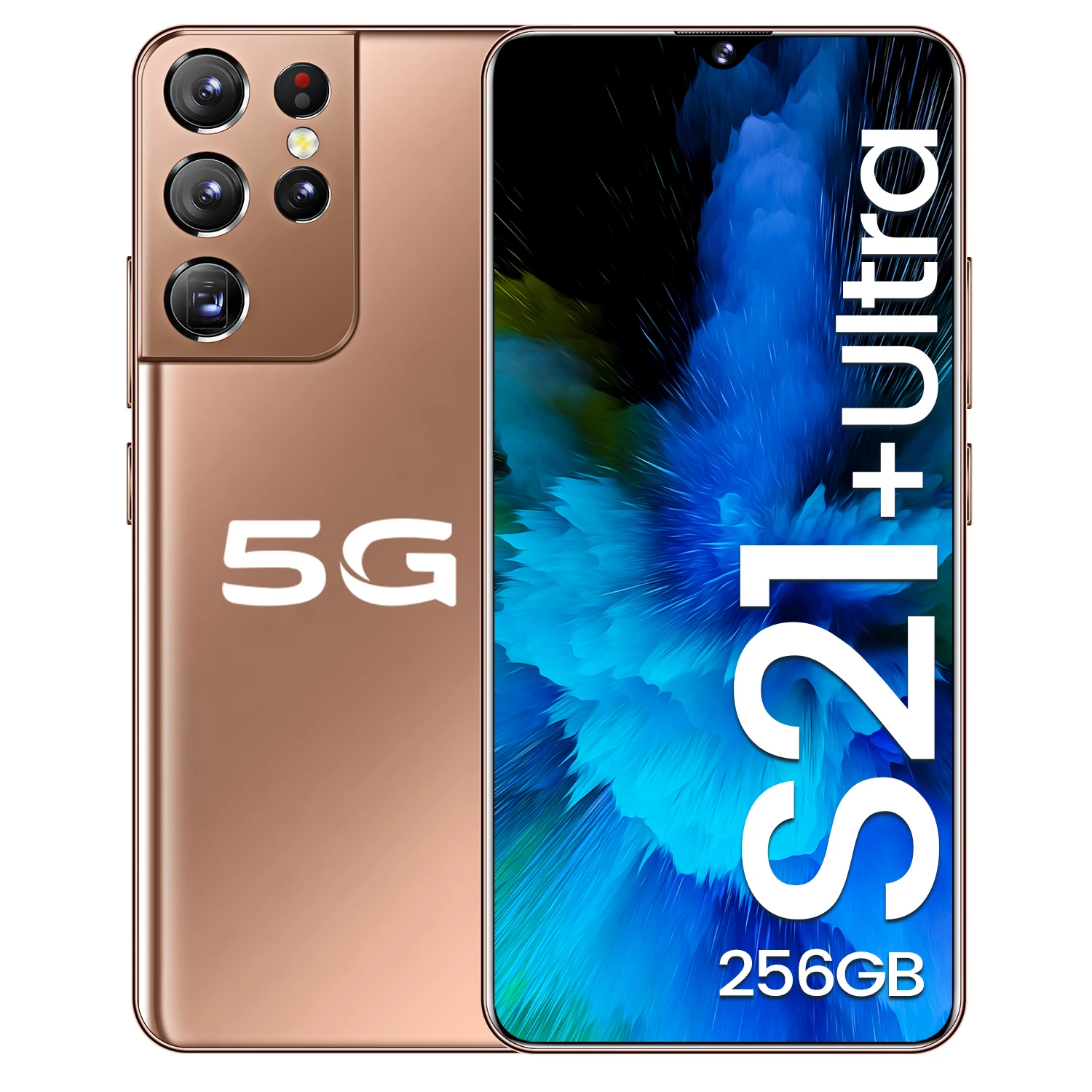 S21 + Ультра Лидер продаж 8 ГБ 256 6 7 дюймов полный экран Android 10 0 мобильного телефона сотовый телефон