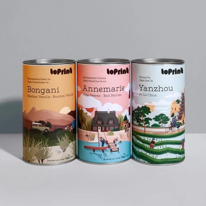 Экологически чистая композитная жестяная упаковочная картонная коробка с металлическим покрытием для хранения пищевых продуктов и контейнер