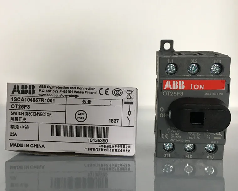 New-ABB and original OT80F3 0T80F3 3P 80A 1SCA105798R1001 Switch disconnector