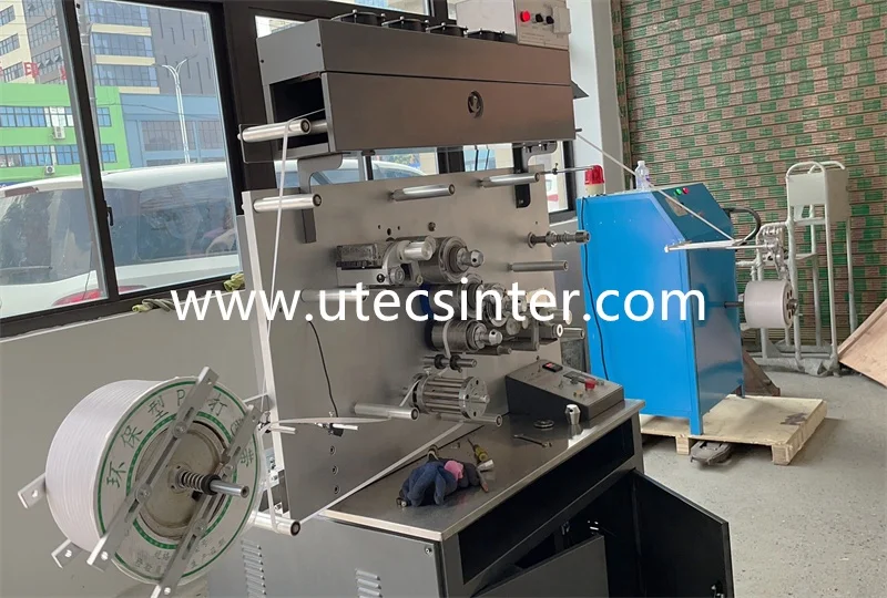 UGS1002 2 Color Automatic PP Strap Printing Machine PET Packing Belt Band Flexo Offset Printer