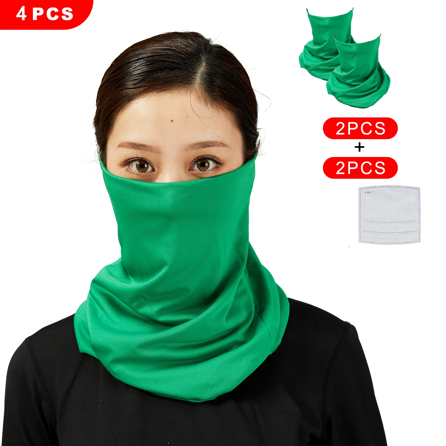 
wholesale custom headwear tube bandana head wrap square scarf 