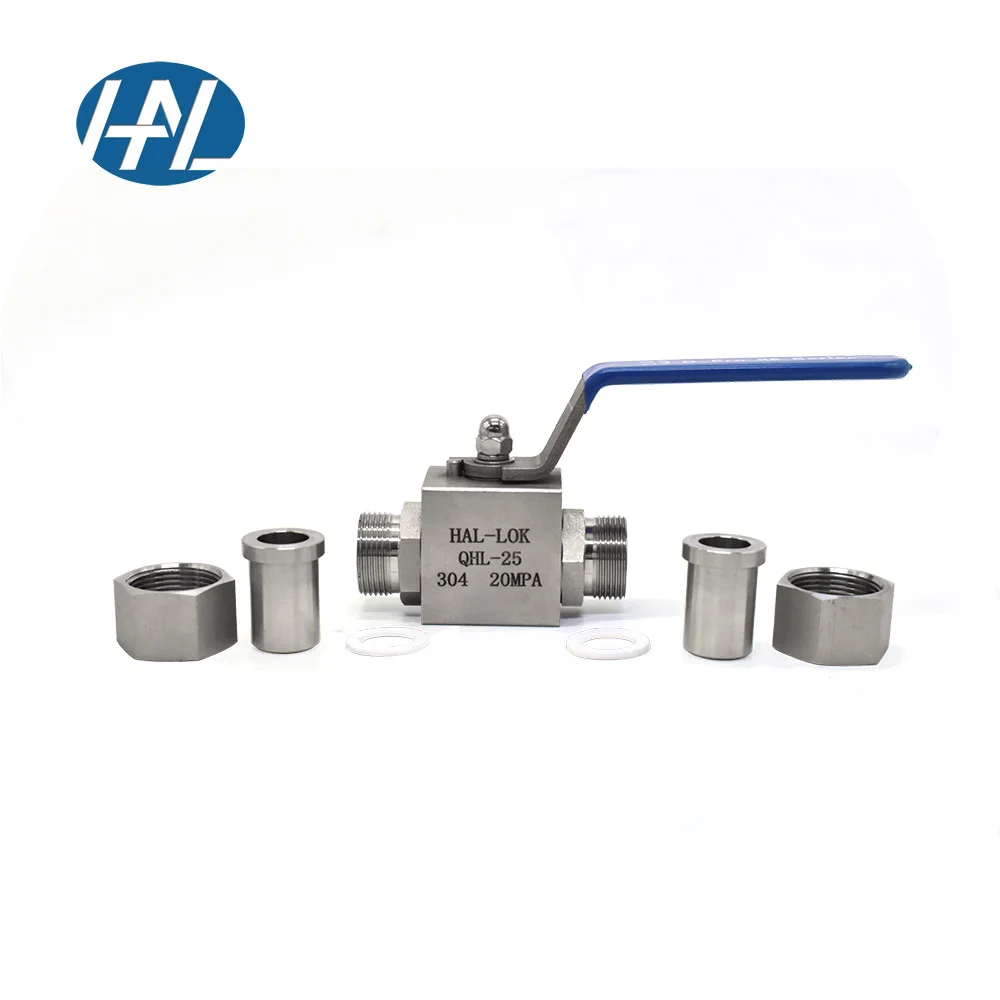 Swagelok Hot Selling 316 Stainless Steel High-pressure Welded Ball Valve Hydraulic Gas 20mpa 304SS 316SS Ball Valve