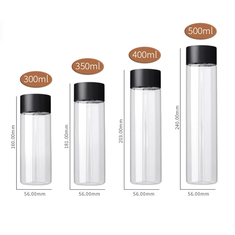 Bottle King Juice  Plastic Cold Brew Beverage Clear Reusable Containers Clear Milk Bottles Empty Plastic Bottle With lid