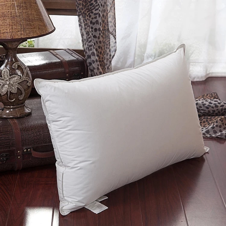 Luxury Customize Hotel White Goose Down Feather Pillow 5 Star Hotel Sleeping Pillow