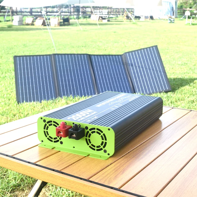 12VDC TO 110V/220V/230VAC Pure Sine Wave 2000W Inverter&Converter With Battery Charger  Used For Car RV Vehicle 4WD