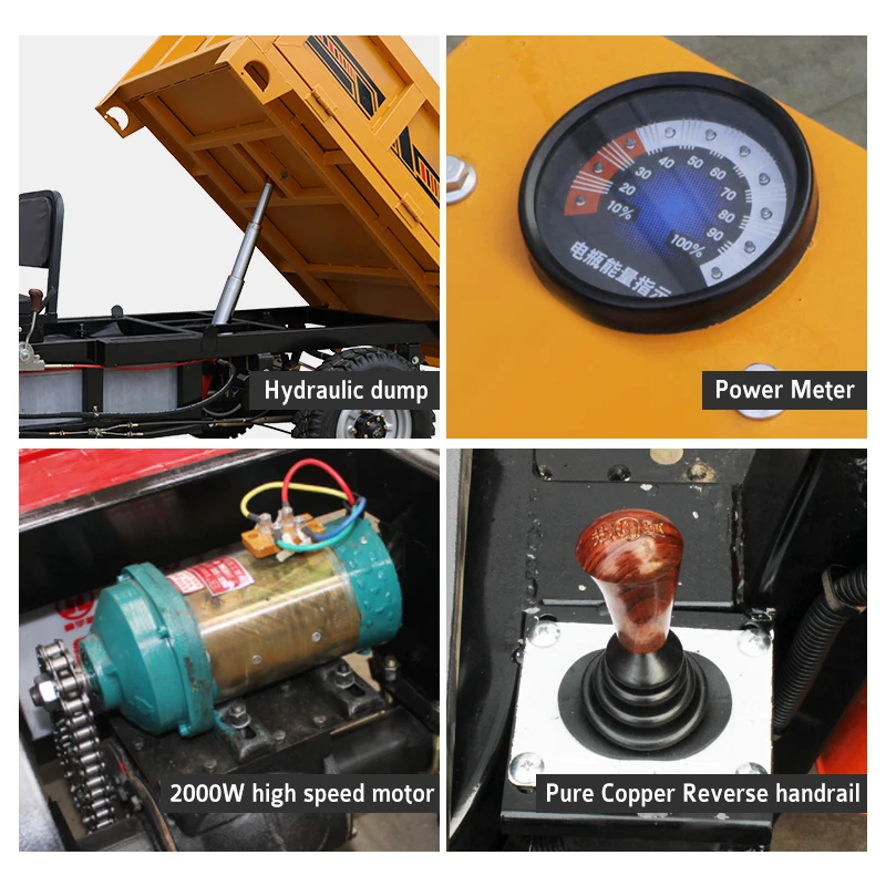 Industrial Construction Wheel Barrow Motorized Wheelbarrow Motor Agriculture Electric Small Concrete Buggy Wheelbarrow