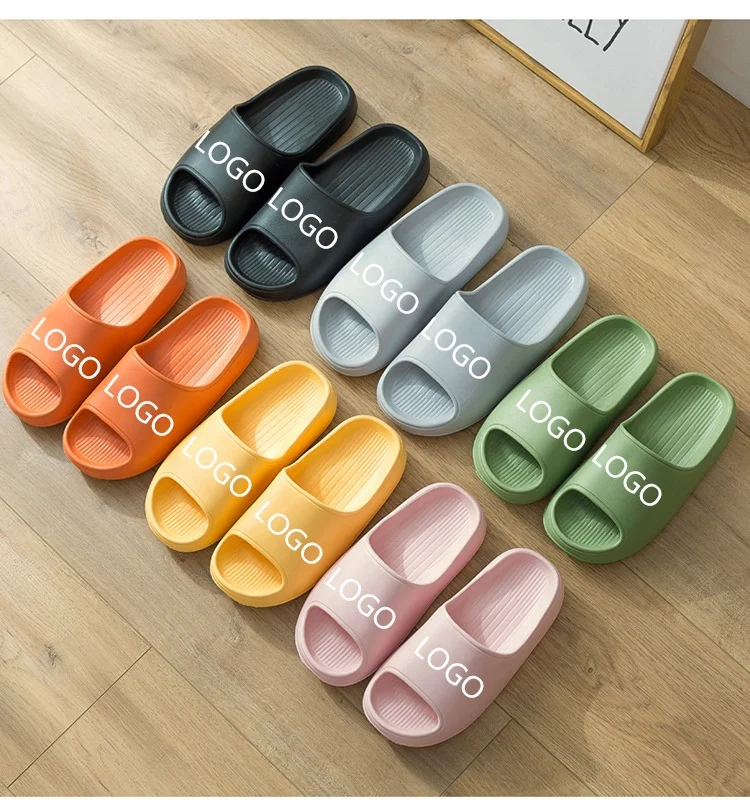 Ladies 4.5cm Platform Summer Slippers Custom Logo Sandalias Sandals Slippers Women Men Outdoor Indoor Soft Slippers