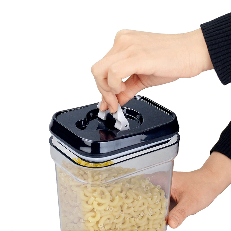 clear plastic cookie jar 4 pcs grain containers for kitchen & household pasta storage with sealing lid