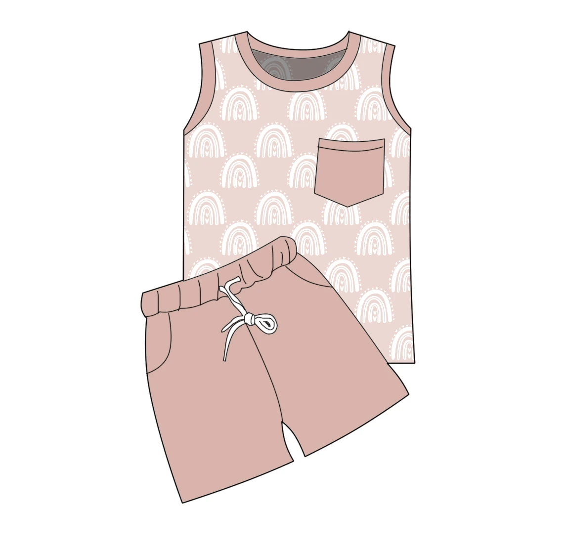 LZ2023  Kids Clothing Sets American flag printed Baby Boys T-shirt Short pants 2 Pieces Clothes Sets