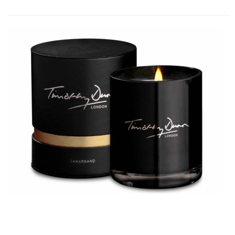 China Supplier Glass Soy Wax Candle Jar With Metal Lid, Cheap Wholesale Glass Candle Holder Jars With Luxury packing