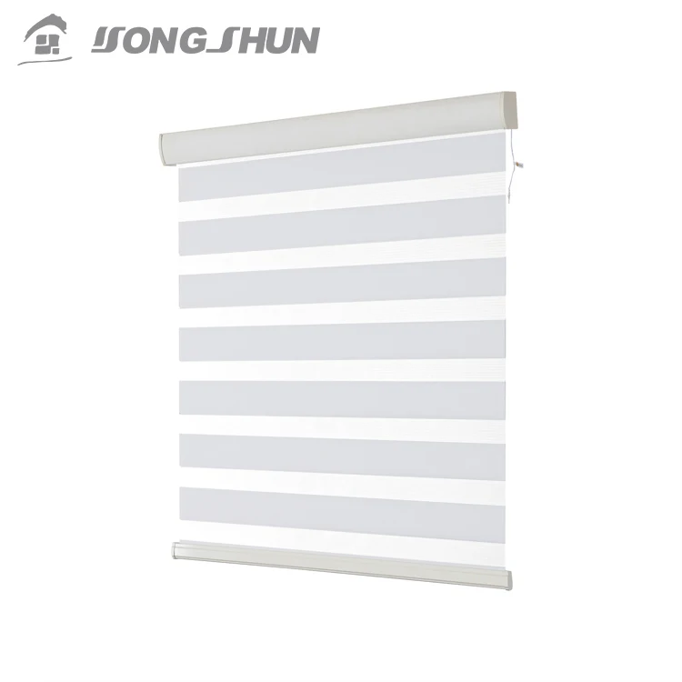 App Smart Alexa Automatic Dual Motorized Roller Blind Zigbee Wifi Blinds Motorized automatic Zebra shades