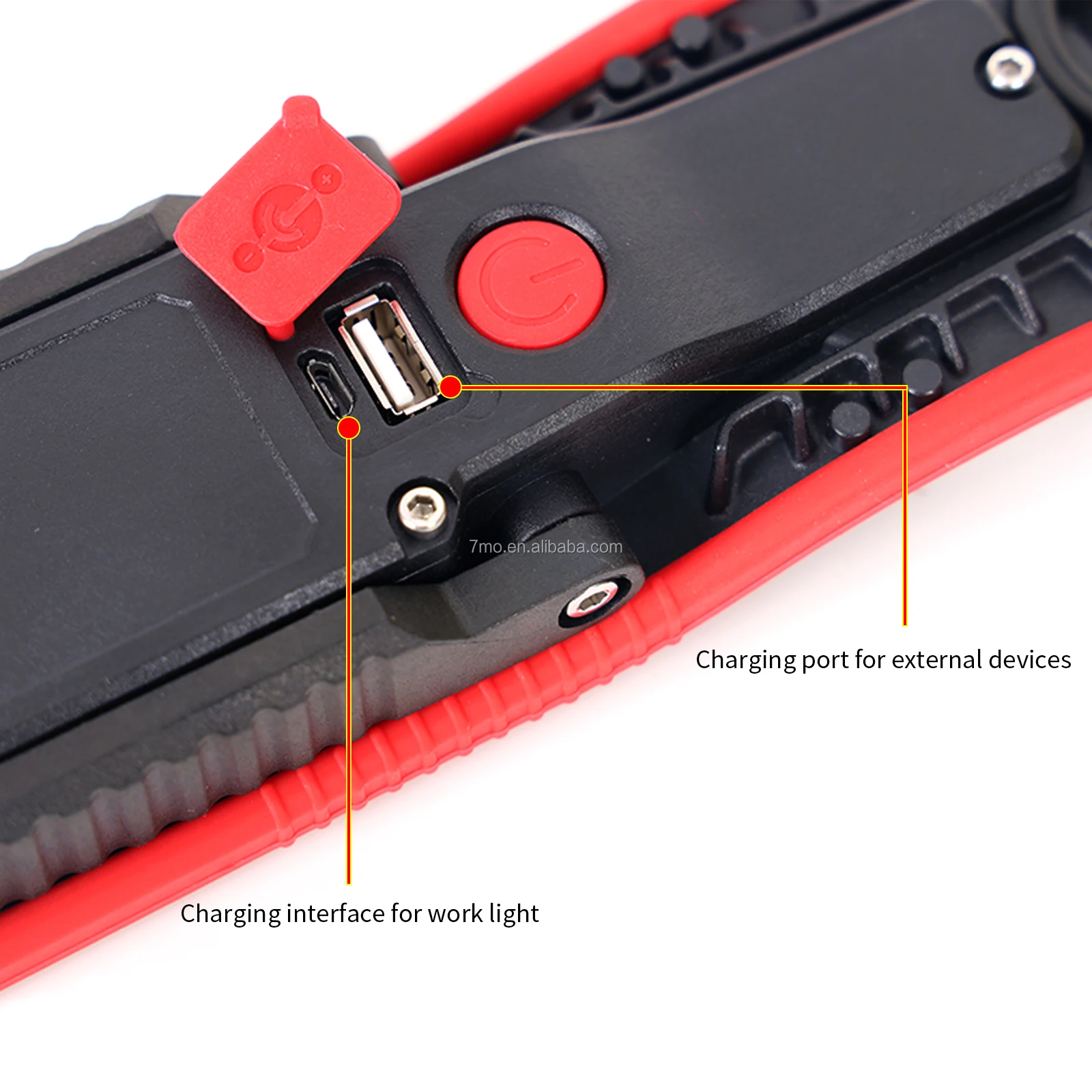 7mo High quality Handheld Portable Rotating Car Work Light Magnet COB LED Working Searchlights