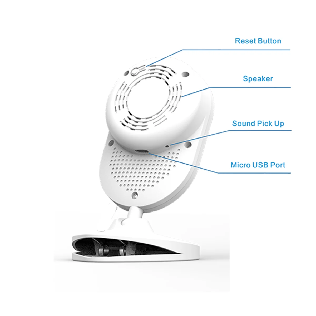 Baby Monitor with Camera and Audio Wifi Pet Camera Indoor 1080P Night Version 2 Way Audio