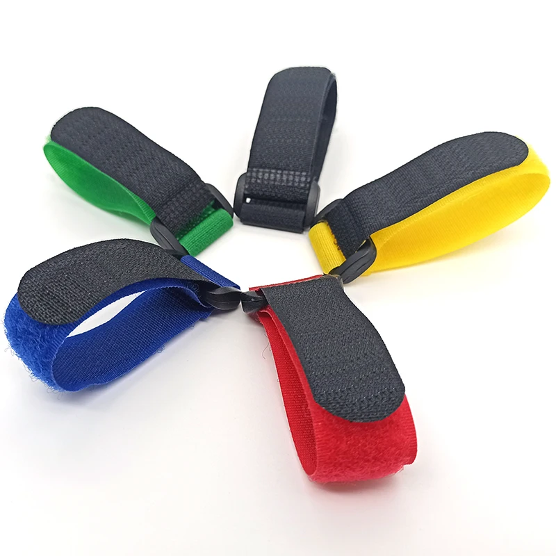 Custom Velcro Straps Self-Adhesive Nylon Battery Tie Downs for Drone Model Hook and Loop Fasteners for Voltage Cable Management