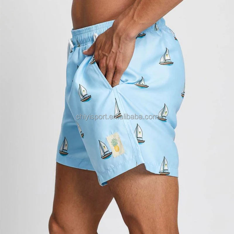 100% Polyester Fabric All Over Print Sublimation Double Layer Men Custom Aussie Sport Shorts