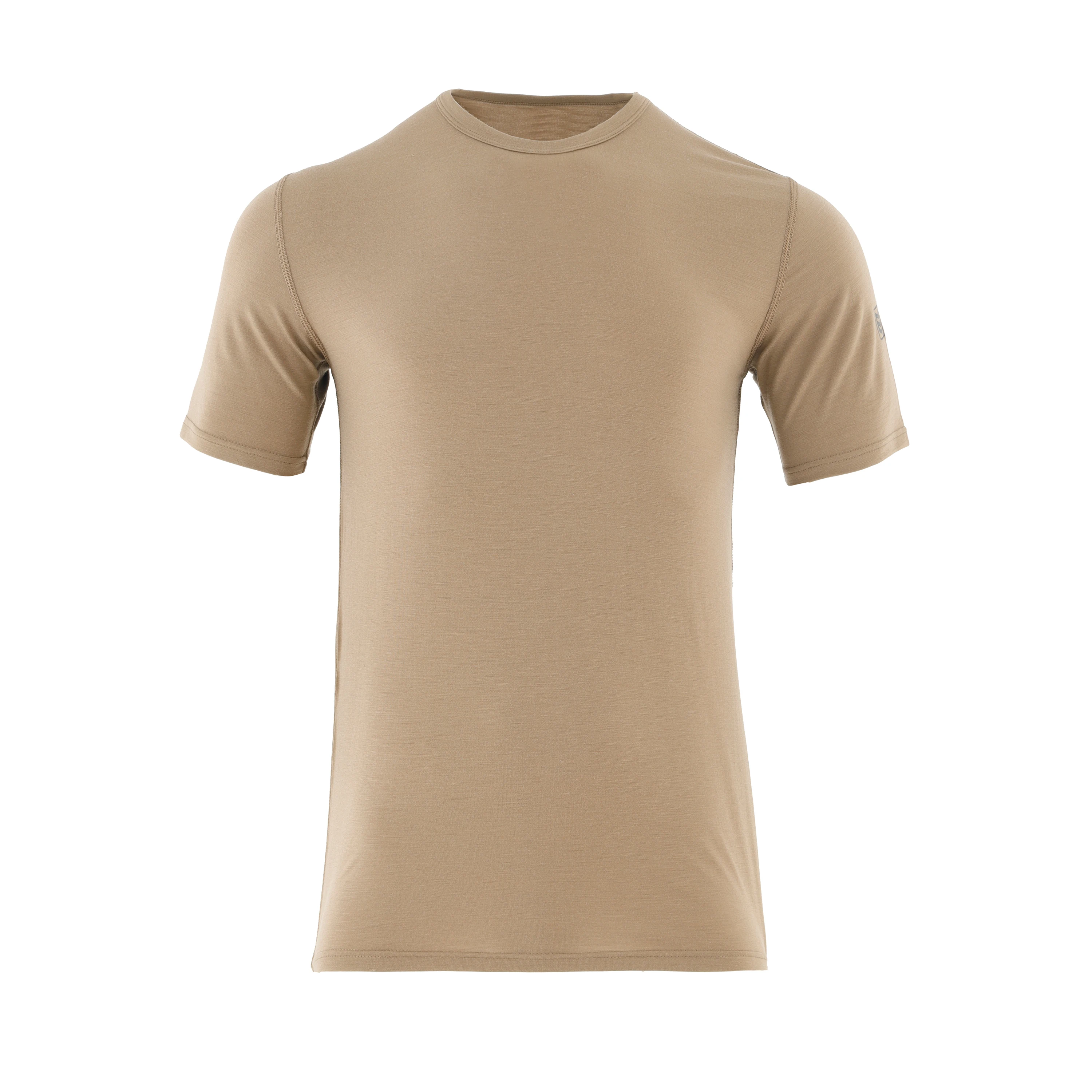 High Quality Wholesale Men Normal 100% Merino Wool SS Crew Neck Top