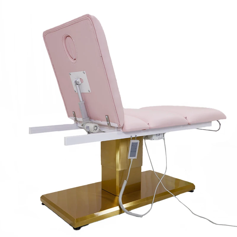High Quality Portable Podiatry Chair Beauty Therapist Chair Massage Bed Electric Height Adjustable With Head Rest