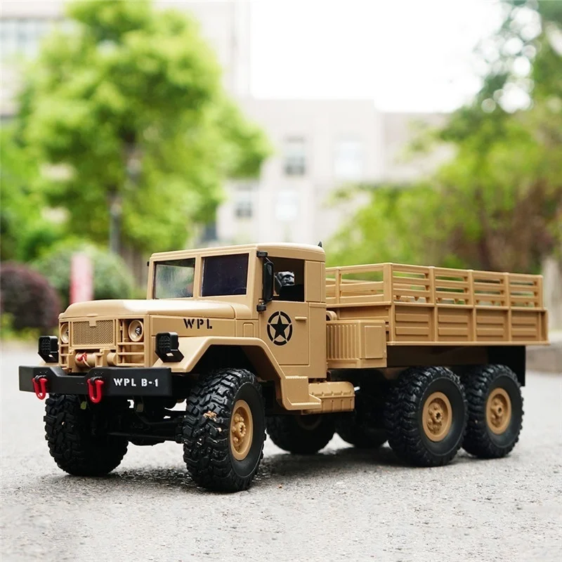 Rc Truck Wpl B16 1:16 Rc Car 6wd 2.4g Off-road Military Truck Rc Car