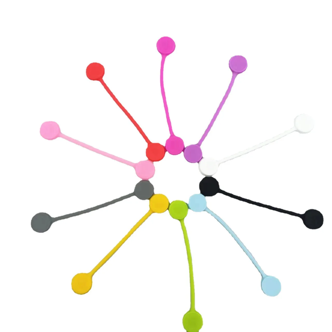 Magnetic Cable Organizer  Cable Manager Keeper Ties Straps Use as Bookmark Clips Earbud Cord Wrap Headphone Cord Winder