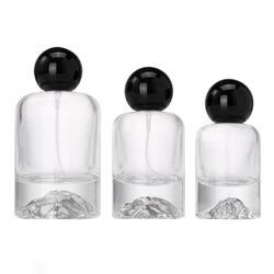 Design Luxury Ball Cover Top Parfum Botol Packaging Unique Empty 30ml 50ml 100ml Glass Spray Perfume Bottles For Sale