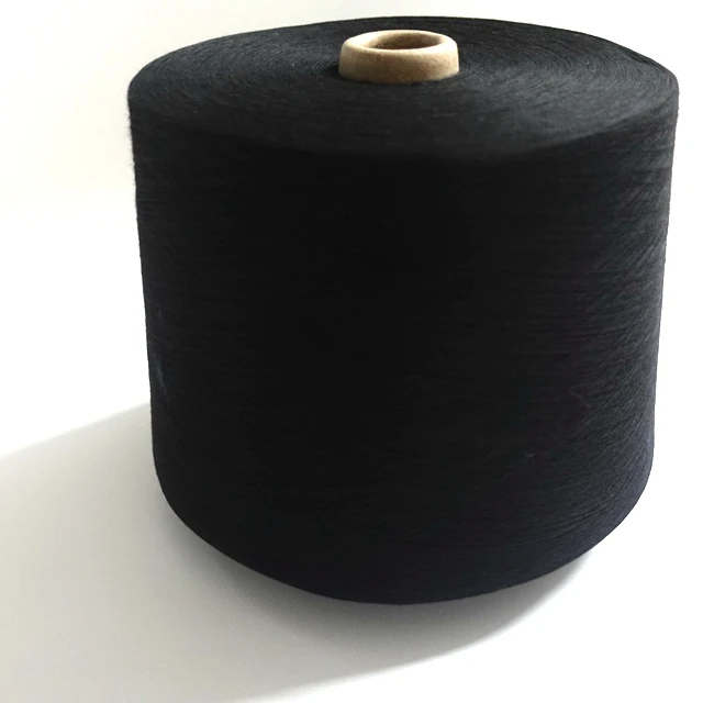 Hot selling 100 Spun Polyester Yarn Raw White Knitting Weaving Ne20S 30S 40S 42S 45S 60S For Sale