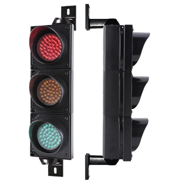PMMA 100% duty cycle easy installation IP66 300mm round cable traffic lights for crossroad