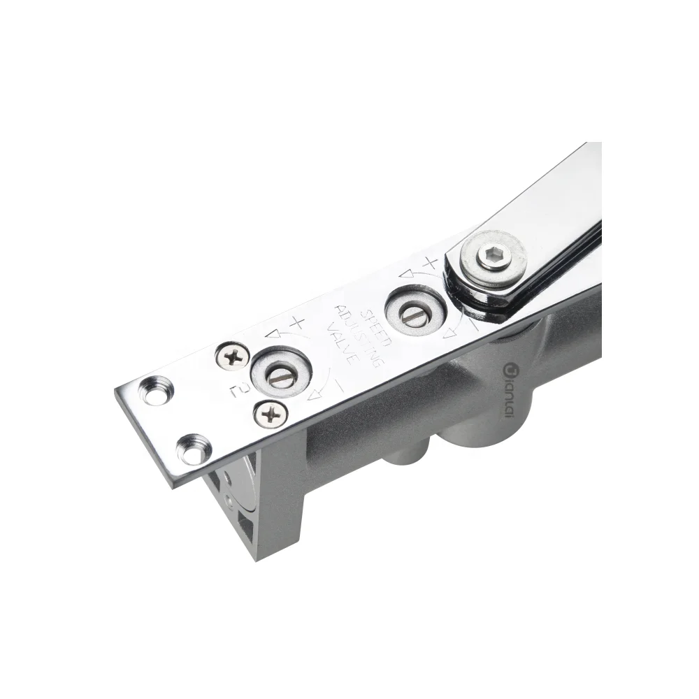 Two speed adjustable entrance floor spring concealed wooden door closer
