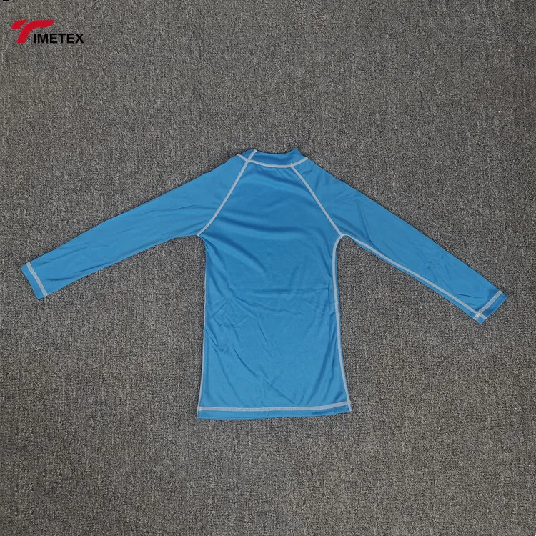 Custom High Quality Surf Rashguard Design Logo Uv+ 50 Anti Uv  Children Rash Guard Long Sleeve Swimsuit