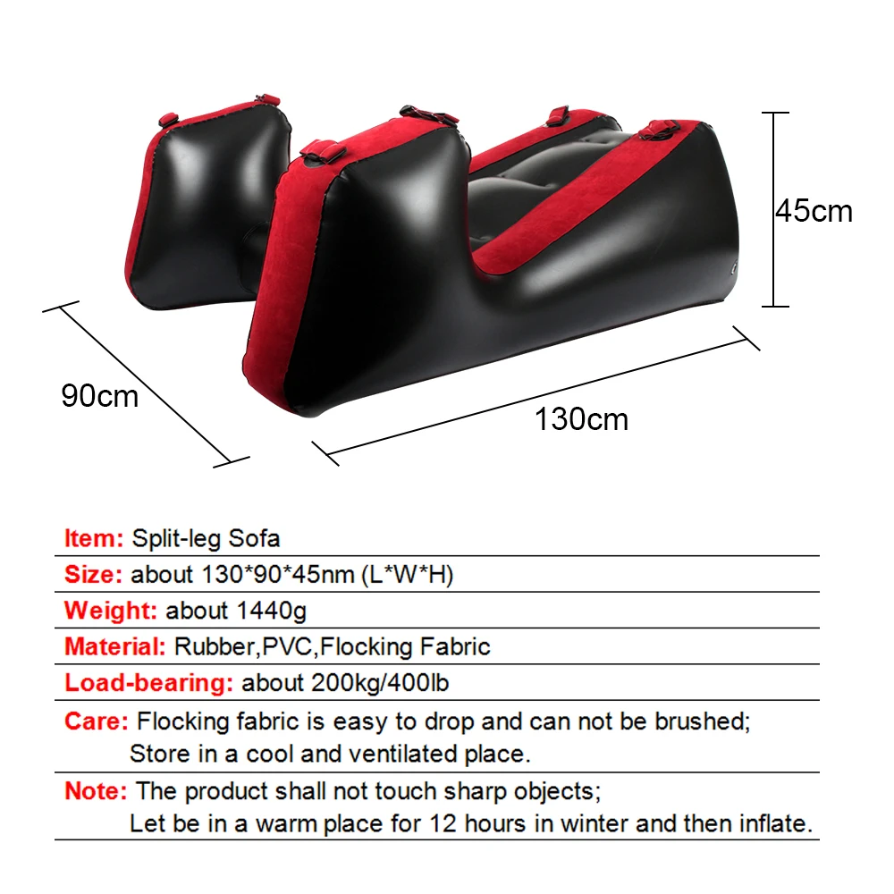 Inflatable Sex Furniture Split Leg Sofa Mat With Straps Chair Bed Sex Pillows For Women Vaginal Blow job Anal Plug Couples Toys%