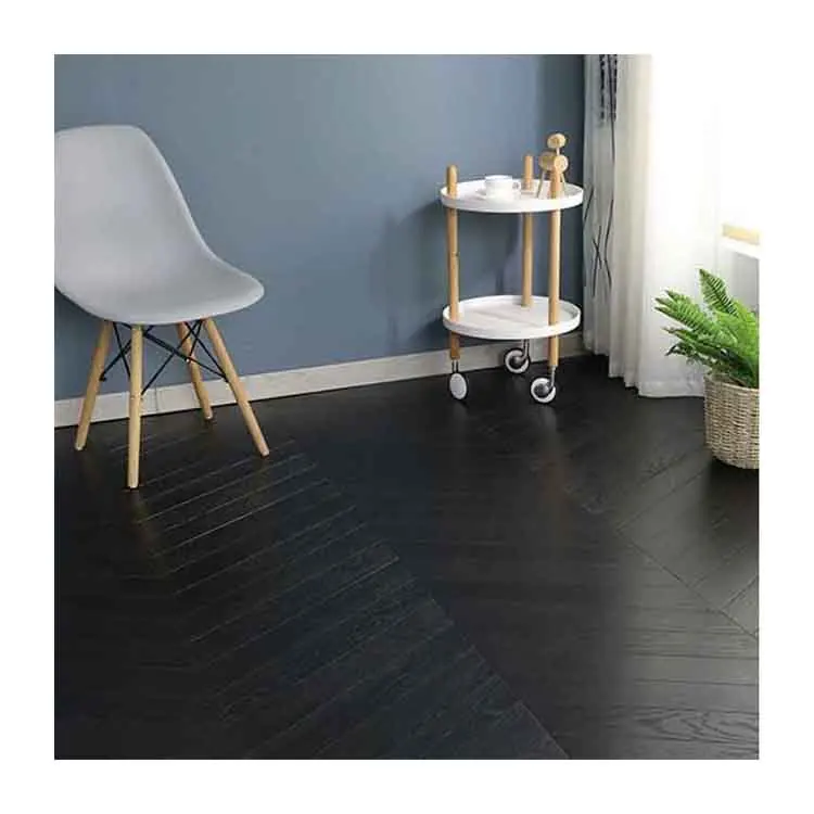waterproof Fireproof Spc Flooring 8mm Herringbone Hybrid Interlocking Floor Tiles