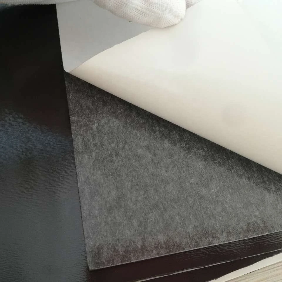 Soft permanent  A4 flexible rubber magnetic sheet with adhesive