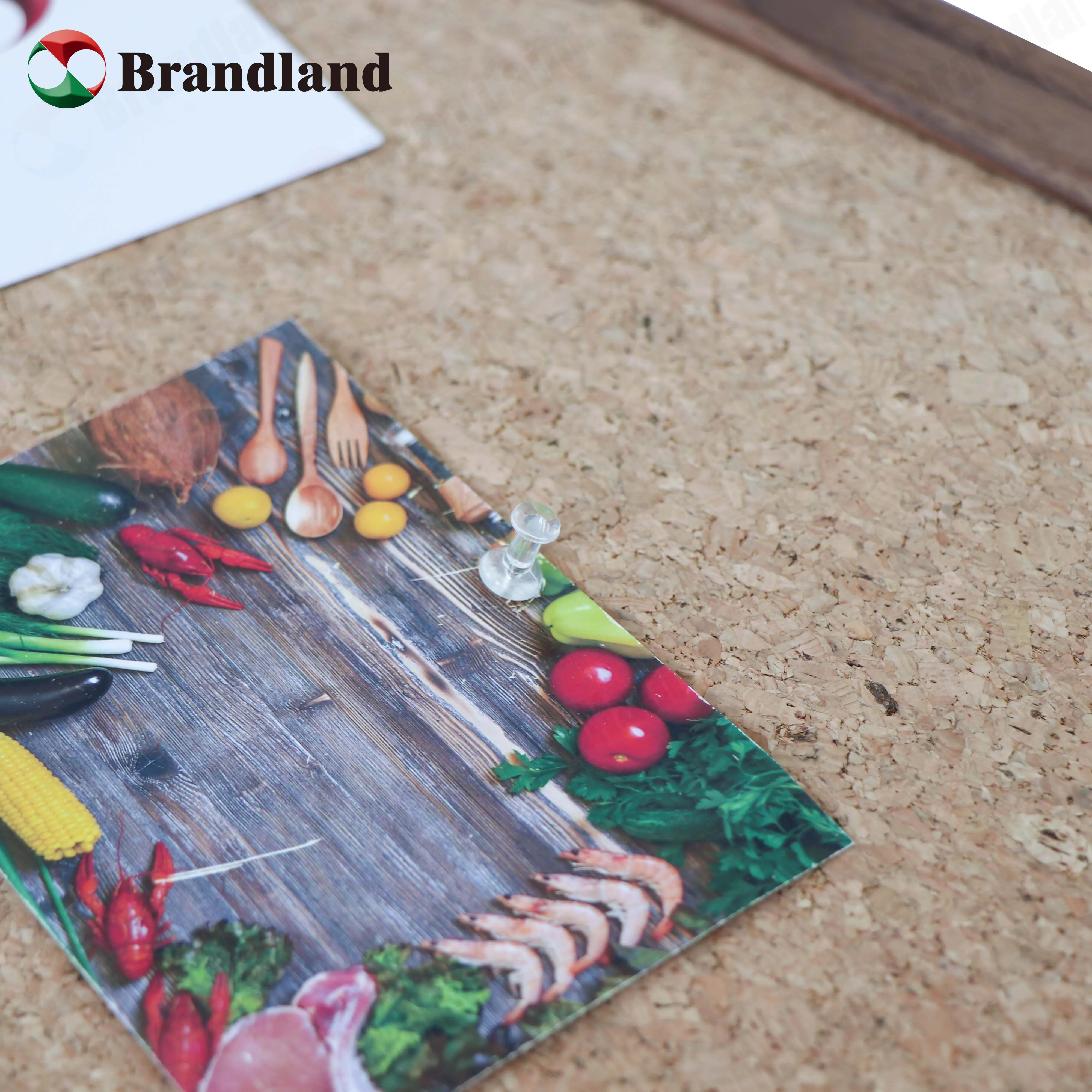 Custom common cork board and wood frame solid wood office bulletin memo