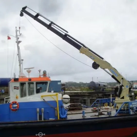 30 Tons Mobile Harbour Portal Telescopic Boom Deck Crane for Ship