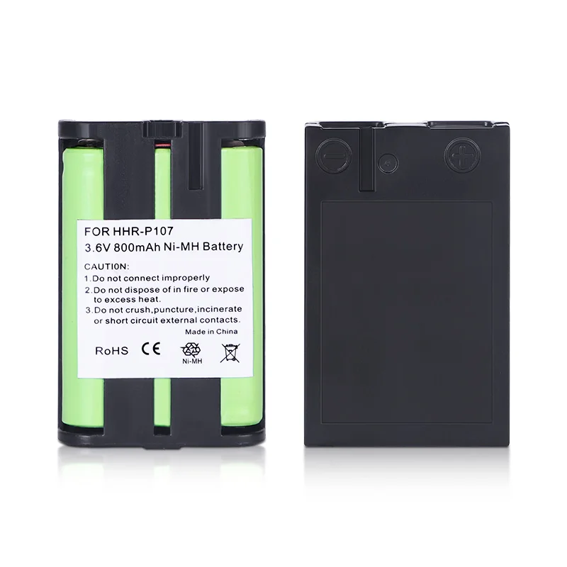 3.6v 800mAh HHR-P107 Rechargeable Cordless Phone Battery for Panasonic Telephone HHR-P107 HHRP107 HHR-P107A HHRP107A