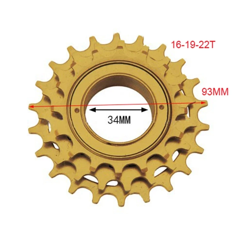 Folding bike Road Bike Freewheel 16T-19T -22T 3S Mountain Bike Flywheel 3Speed Cassette Freewheel