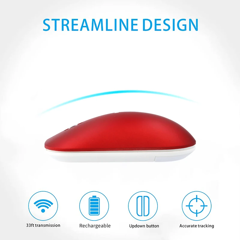 2.4G Battery Charging Mouse Computer Optical Laptop USB Office Commercial Wireless Mouse