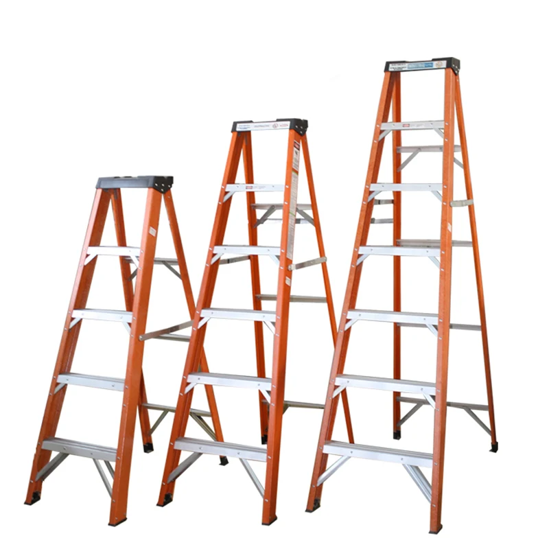 3 4 5 6 7 feet fiberglass one step side ladder with EN131