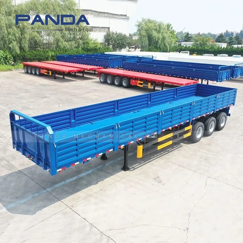 Fuwa tri axles 40ft 12m dropside panel trailer side wall semi trailer for sale